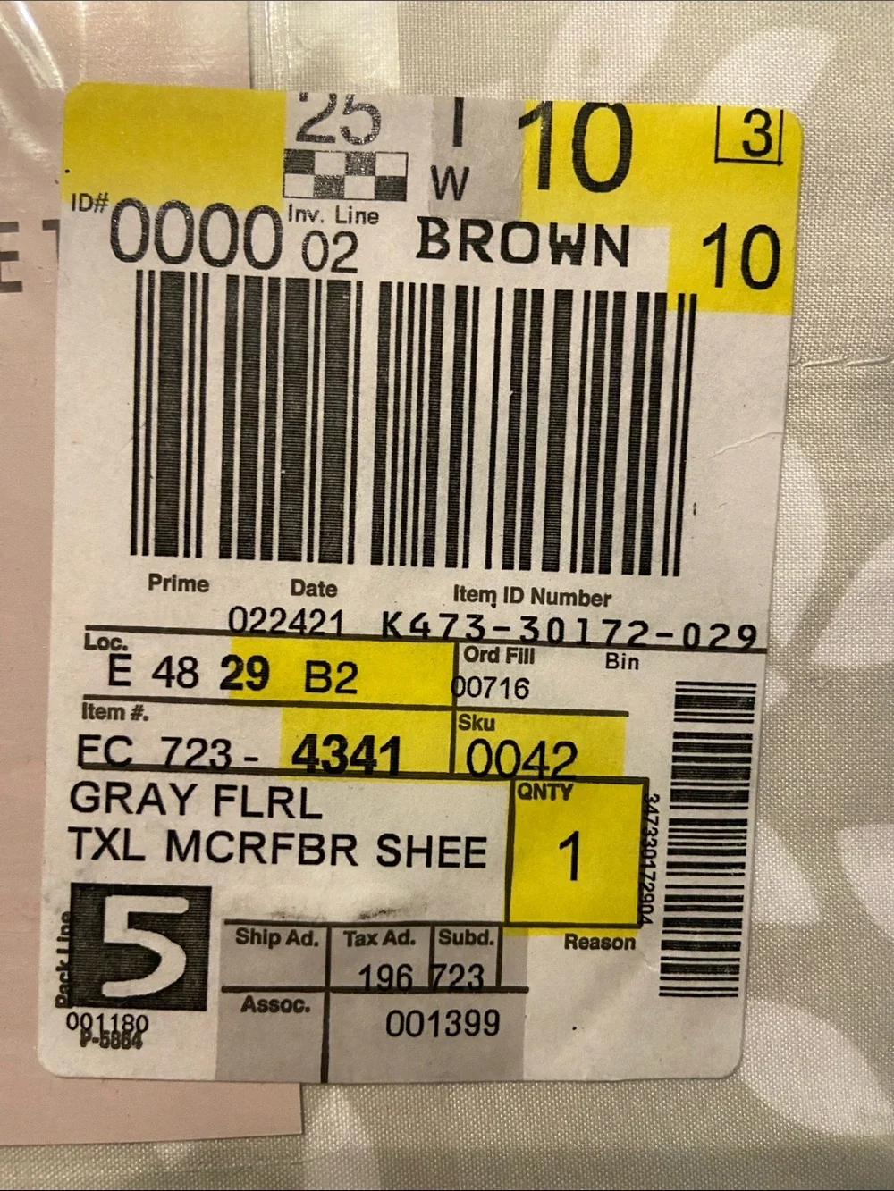 jcpenney Gray Floral Textured Sheet